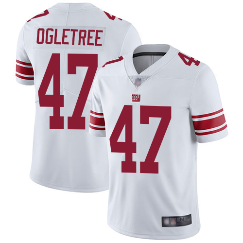 Men New York Giants #47 Alec Ogletree White Vapor Untouchable Limited Player Football NFL Jersey